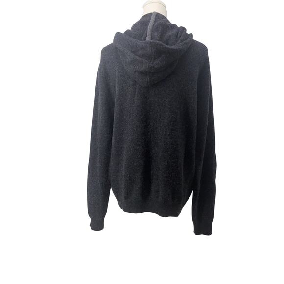 RAILS Mens Wool Blend Medium Ryder Charcoal Heather Hoodie Full Zip - Picture 6 of 10